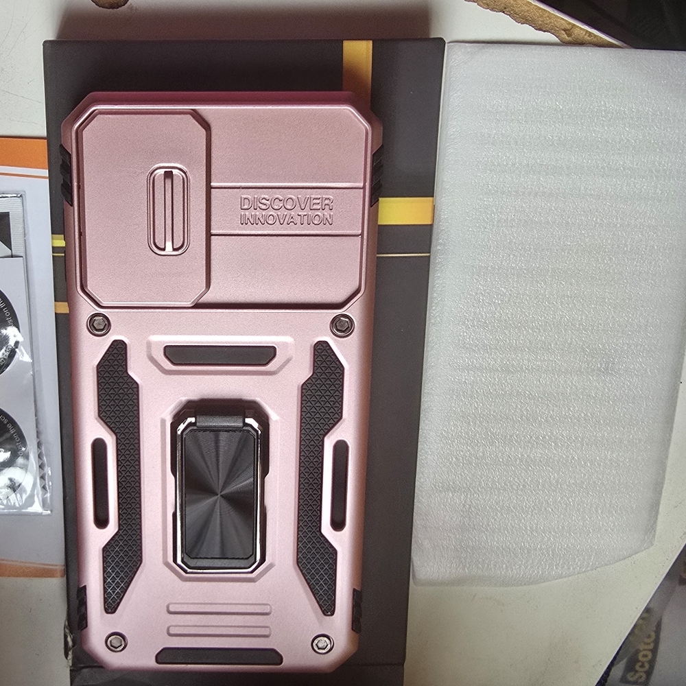 Samsung A15 5G Case Pink Protective Phone Case with Stand.